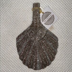 Mini Beaded Shell Pouch Bag